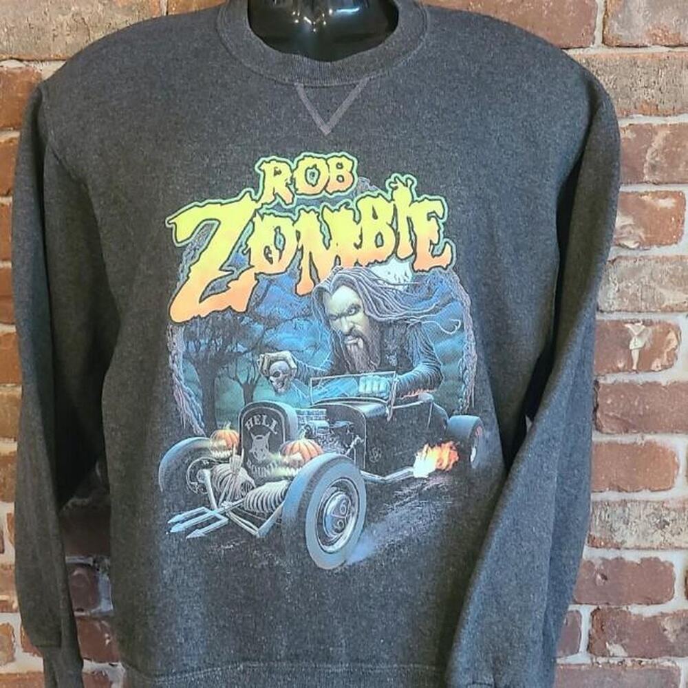 ROB ZOMBIE CREW NECK CARTOON DRAGULA SWEATER SMALL UNISEX NWOT